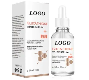 Customized Logo Natural Lightening Brightening Best Glutathione Whitening Face Serum