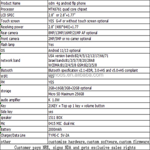 Téléphone à <span class=keywords><strong>clapet</strong></span> Android Odm avec gros boutons, écran tactile, clavier, double écran, téléphone à <span class=keywords><strong>clapet</strong></span> Android <span class=keywords><strong>4G</strong></span> - Product Image 6