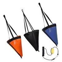 Droge de pêche à la traîne pour kayak, ponton, bateau gonflable, voilier, type ancre de mer, 18, 24 et 32 pouces, vente en gros