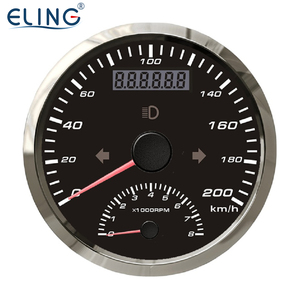 Eling phong cách mới 85mm GPS Đồng hồ tốc độ đo tốc độ với Máy đo tốc độ cho xe máy xe thuyền xe tải với hổ phách đèn nền 12V - Product Image 3