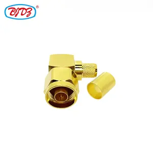 N Rf Connector For Lmr400 Cable Factory Supply N Type Male Plug 90 Degree Connector Crimp For LMR400 RG214 RG213 RG8 Cable RF Coax Coaxial Connectors In Stock