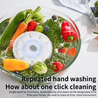 Lavadora portátil de frutas y verduras con USB, purificador de agua con un solo clic, eliminación de residuos de pesticidas, esterilizador de alimentos para limpieza