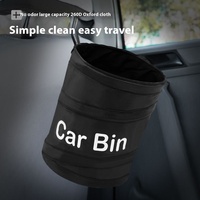 Vente directe d'usine seau en spirale boîte de rangement pliante poubelle de voiture pour un stockage pratique