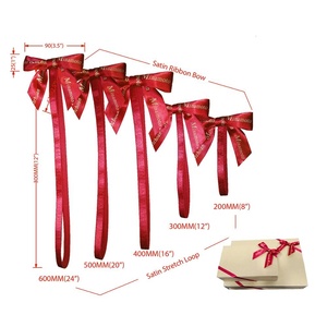 Customizable Gold Pre-Tied Elasticated Ribbon Stretch <strong>Loop</strong> for Watch Jewelry Cosmetics Packaging - Product Image 2