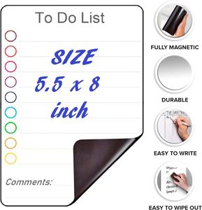 Pizarra Magnética Personalizada para Refrigerador, Pizarra Blanca Flexible con Imán para Refrigerador, Hoja de Notas en Blanco con Tabla de Cocina - Product Image 2