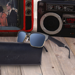 99yi Nouveau Plastique En Acier Noir Carré Bluetooth Lunettes De Montures Classiques Lunettes De Soleil - Product Image 5
