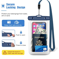 Pochette étanche flottante pour téléphone portable jusqu'à 7,0 pouces, sacs étanches flottants pour téléphone portable