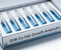 Traitement naturel anti-chute de cheveux, sérum de croissance des cheveux, huile de croissance des cheveux, sérum coréen de réparation et de renouvellement GHK-Cu, ampoule de croissance des cheveux