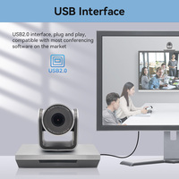 Cámara PTZ de transmisión en vivo 4K 10X USB HDML con controlador para estudio de iglesia y conferencias de audio