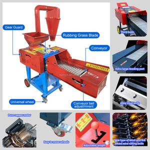 Кормовая ферма, трава для коз с дизельным двигателем, машина для резки соломы и молотковая мельница, мини-многофункциональная 165 для животных - Product Image 4