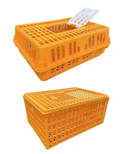 プラスチック製チキンケージチキンダックグース輸送ボックス家禽ターンオーバーボックス繁殖チキンバスケット