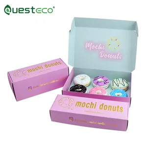 Boîtes jetables d'emballage alimentaire de beignet de boulangerie boîte personnalisée de boule de beignet de Mochi boîtes de beignet de Mochi