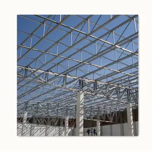 Chaîne de lumière pré-taillée en acier, cadre en acier, Construction de toit, truites de toit pour industrie, usine, entrepôt