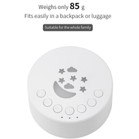 18 types de musique apaisante, design étoile et lune, batterie portable, utilisation à domicile et en voyage, lumière de nuit RGB, haut-parleur de son pour le sommeil, pour bébé et adulte