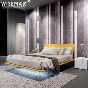 Meubles WISEMAX mobilier de chambre à coucher queen cama de luxe de haute qualité maison hôtel selle de cheval matelas en cuir <span class=keywords><strong>lit</strong></span> <span class=keywords><strong>double</strong></span> en <span class=keywords><strong>bois</strong></span> - Product Image 5