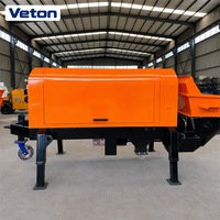 Mini-pompe à béton portable, machine compacte, équipement de malaxage diesel pour applications de construction résidentielle et commerciale H