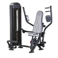 Presse pectorale en acier, machine de fitness à charge de plaques, banc d'entraînement pour le dos et les bras, usage commercial, équipement multifonction durable pour