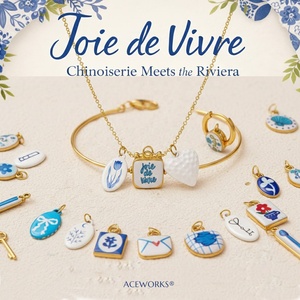 จอย เดอ วิวเร |   จี้เคลือบทอง 18K PVD บนสแตนเลสสตีล ลงสีด้วยมือ สำหรับทำเครื่องประดับ |   กันน้ำและทนทาน - Product Image 4