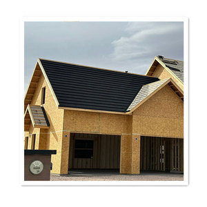 Tuile de toiture en galvalume de haute qualité avec revêtement en pierre, tôle de toiture métallique architecturale pour la construction de villas de luxe en Jordanie - Product Image 6