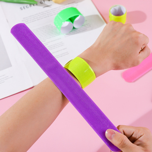 Khuyến mại Quà Tặng PVC Cai Trị Snap dây đeo cổ tay số lượng lớn thêm dài trẻ em 'thăng hoa cao su Silicone <span class=keywords><strong>Bling</strong></span> Slap Vòng đeo tay - Product Image 5