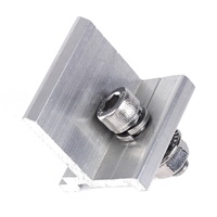 Système de fixation solaire en aluminium en gros : Serre-câble et connecteur de rail pour support solaire, montage de modules photovoltaïques sur toit ou au sol