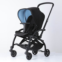 Poussettes pliantes pour bébés Voyage en plein air Amortisseur de type X Landau pour bébé Poussette bidirectionnelle multifonctionnelle ASTM