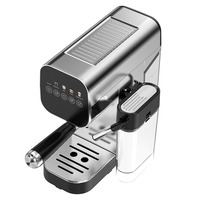 Anbolife - Cafetera Espresso Compacta de 20 Bares y 51 mm con Carcasa Totalmente Metálica, Tanque de Leche, Sistema de Calentamiento Instantáneo Thermo-block, OEM
