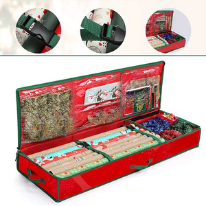 DAMAI Christmas Wrapping <b>Paper</b> <b>Storage</b> Bag Gift Organizer <b>Storage</b> <b>Box</b> Container 600d Oxford Fabric Wrapping <b>Paper</b> Holder - Product Image 2