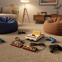 Console de jeu de style classique personnalisable HB-101 pour la vente en gros, système de jeu rétro à 2 joueurs avec câble AV, OEM/ODM pris en charge