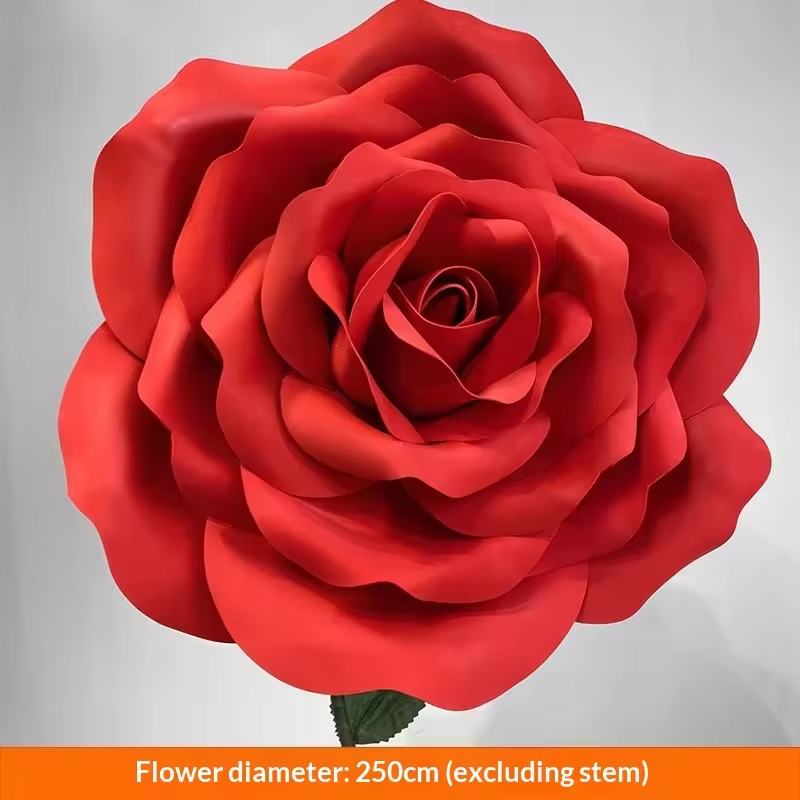 Diamètre de la fleur de rose 2,5 M
