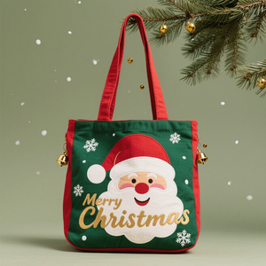 Venta directa de fábrica de Gahumi, bolso de mano tejido personalizado, hecho en China, estilo navideño, bolso de mano personalizado de nailon - Product Image 3