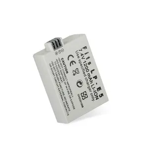 7.4V 1200mAh máy ảnh Pin LP-E5 LPE5 có thể sạc lại LP E5 kỹ thuật số Li-ion pin cho Canon <span class=keywords><strong>EOS</strong></span> 500D 450D 1000D Nụ Hôn <span class=keywords><strong>X2</strong></span> - Product Image 2