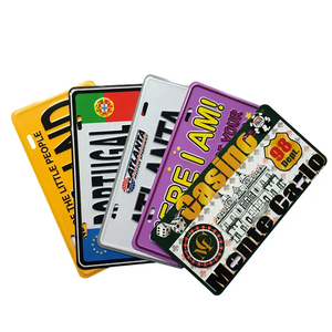 Plaques d'immatriculation de voiture en aluminium de haute qualité, personnalisées, imprimées, gaufrées, réfléchissantes, vente en gros de plaques d'immatriculation de voiture - Product Image 1