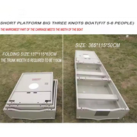 Bateau de pêche pliable léger comprend un moteur et un système d'appât Bateau de pêche pliable PPR de 2.5m à 5.5m