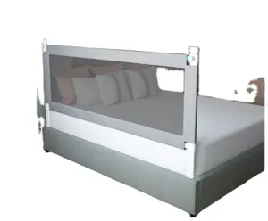 Barrera de seguridad para cama infantil, barandilla de seguridad plegable para bebé, para el hogar Corralito, cama, puerta de esgrima, cuna, rieles ajustables para niños