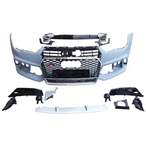 Front Bumper With grill For Audi A7 RS7 Style High qualität Car zubehör Auto Body Kitl für tuning teile PP Material 2016-2018