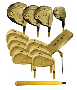 Special Luxurious 13 Pcs Gold Plating Equipment Complete Set Golf Clubs With 4 Wood <strong>8</strong> <strong>Iron</strong> 1Putter - Product Image 1
