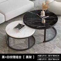 Table à thé italienne de luxe moderne, mobilier créatif pour la maison, table d'appoint de salon avec bord en fer, gain de place pour les petits appartements
