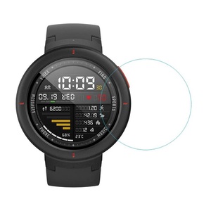 Protecteur d'écran pour montre intelligente <span class=keywords><strong>Amazfit</strong></span> Verge <span class=keywords><strong>Lite</strong></span>, Film de protection en verre trempé à bord d'arc 2.5D - Product Image 1