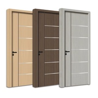 Portes intérieures en bois plaqué HDF au design moderne 2026 pour salon