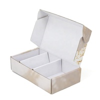 Boîte d'expédition pliante en carton ondulé personnalisée avec logo pour le commerce électronique et les cadeaux