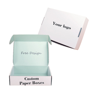 Custom Rigid Paper Boxes Rectangle Ivory Board Four Color <b>Printing</b> Logo <b>Design</b> Gift Craft <b>Packaging</b> - Product Image 1
