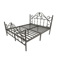 Cadre de lit en métal personnalisé Kainice avec prise de charge, design moderne pour hôtel, école, chambre à coucher, prix