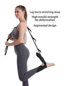 Nylon độn fascia cáng yoga dây đeo kéo dài tập thể dục ban nhạc với vòng # JT-09B - Product Image 6