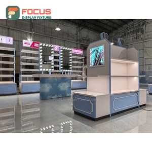 Modern Shop Interior Eco Material Commercial Furniture End To End Solution Makeup Store Interior Design - Product Image 1