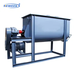 NEWEEK 1ton 1000L horizontal fodder turkey feed mixer machine 1 ton animal cattle feed mill mixer