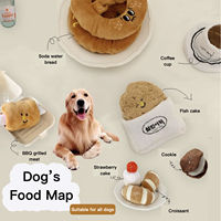 Jouets à mâcher pour chiens en peluche, fantaisie, écologiques, style coréen INS, avec sonnette, en forme de soda, d'eau et de pain, pour l'exercice, le nettoyage et le nettoyage des dents