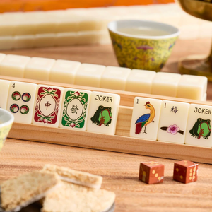 Ensemble de Mahjong américain Golden Harvest personnalisé <span class=keywords><strong>en</strong></span> usine avec tapis assortis Oh My Mahjong pour les réunions festives - Product Image 2