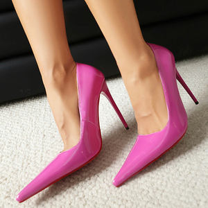 <span class=keywords><strong>Zapatos</strong></span> de Tacón Alto y Punta Superfina para Mujer, Sandalias de <span class=keywords><strong>Charol</strong></span>, Tacones de Aguja, <span class=keywords><strong>Zapatos</strong></span> de Vestir para Pies Anchos - Product Image 4