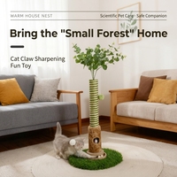 Arbre à chat moderne transfrontalier en sisal, griffoir et structure d'escalade, 100 cm, ne laisse pas de miettes, 3,25 kg, modèle carton MP40, pour intérieur